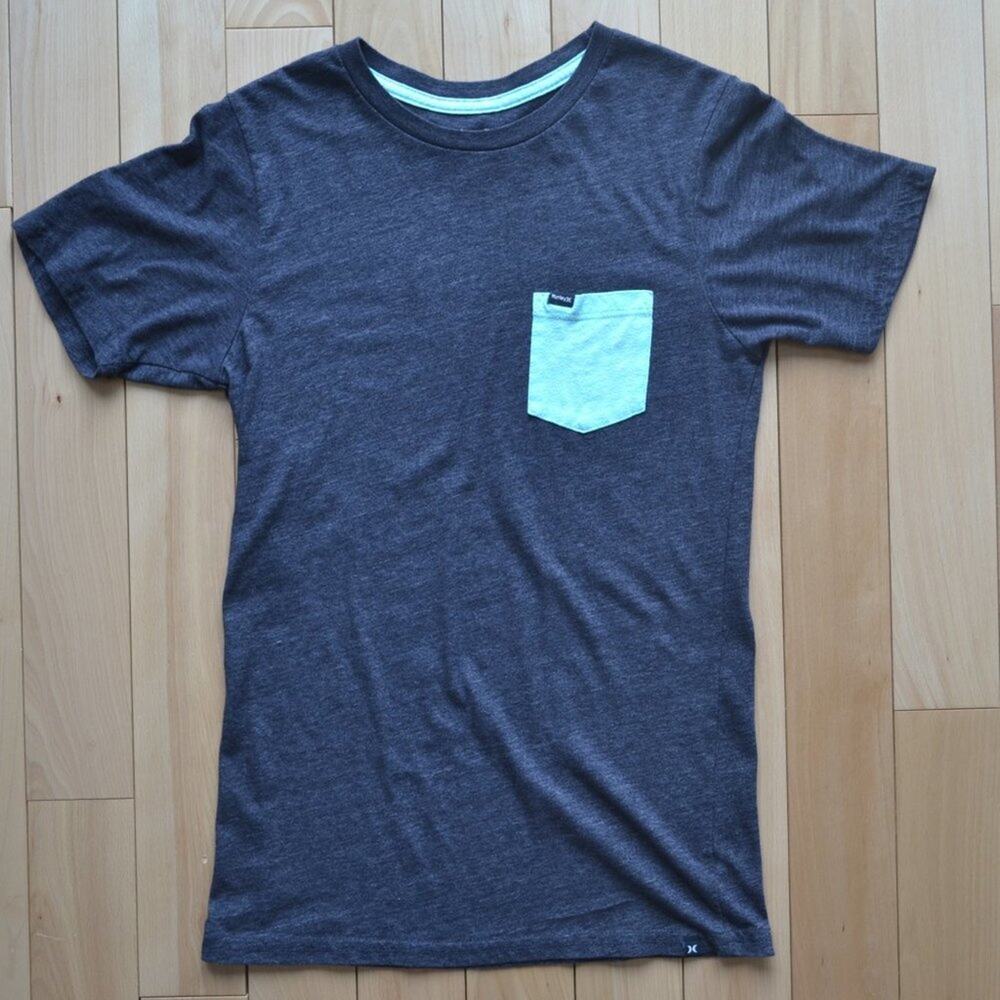 Hurley Short Sleeve Tee Size S Gray Blue